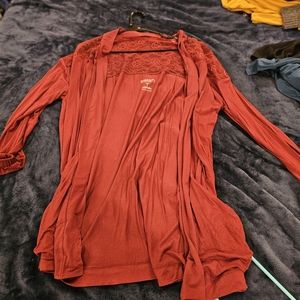 Torrid red cardigan